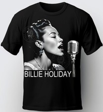 BILLIE HOLIDAY BLACK T-SHIRT, JAZZ ARTIST, Black History Month T-Shirt.
