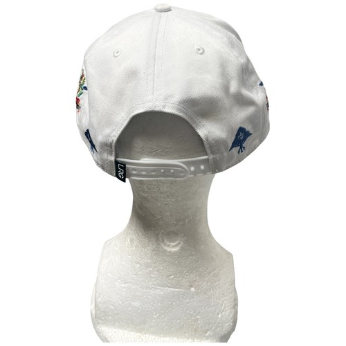 Gorra de béisbol LRG Lifted Research blanca cultivador bordada ropa de calle - Imagen 3 de 6