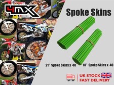 Wheel Spoke Protectors Covers Green fits Honda CRM250 AR 97-99