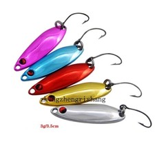 5pcs Fishing Spinner Spoon Bait Metal Crankbait Lures Bass Tackle 3.5cm/3g