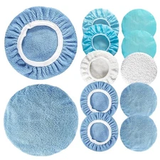 12PCS Car Buffing Pads - Car Polishing Bonnet Pad Buffing Pads 5 to 6 Inches ...