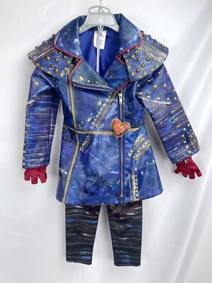 Disney Store Girls Descendants D2 Evie Costume Size Jacket Pants Gloves 