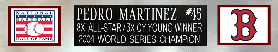 Pedro Martinez Autographed & Framed White Red Sox Jersey Auto Beckett Cert - Image 4 of 4