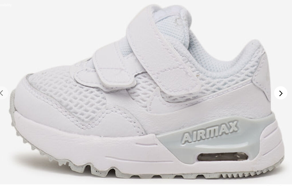 Baby Shoes Max Sc Baby Nike Airs Nike Air Max SYSTM White/Platinum