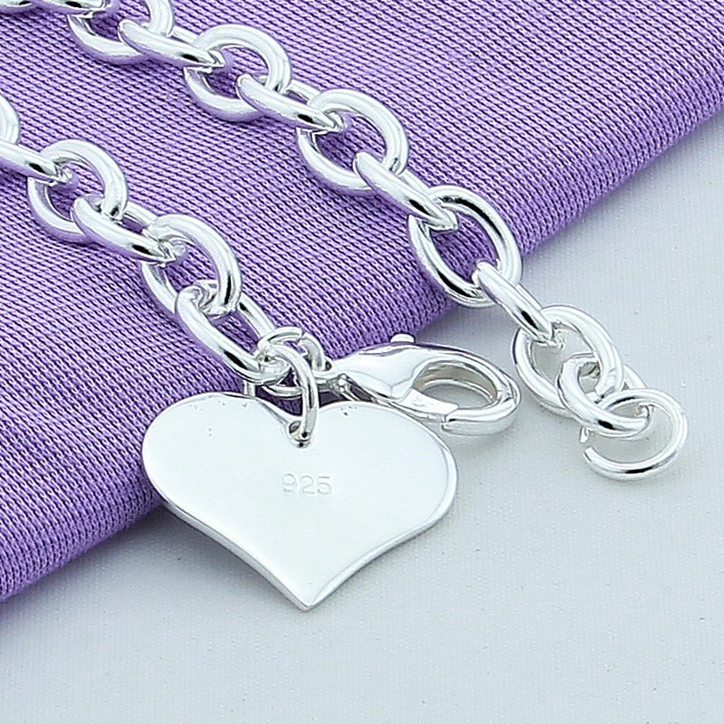 Charm Bangle Bracelet - Silver Includes 3 Charms and 2 Gems