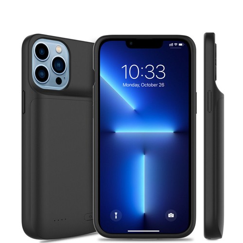 Für iPhone 15 14 13 12 11 Pro Max Akku Ladegerät Hülle Power Bank Ladeabdeckung - Bild 17 von 29