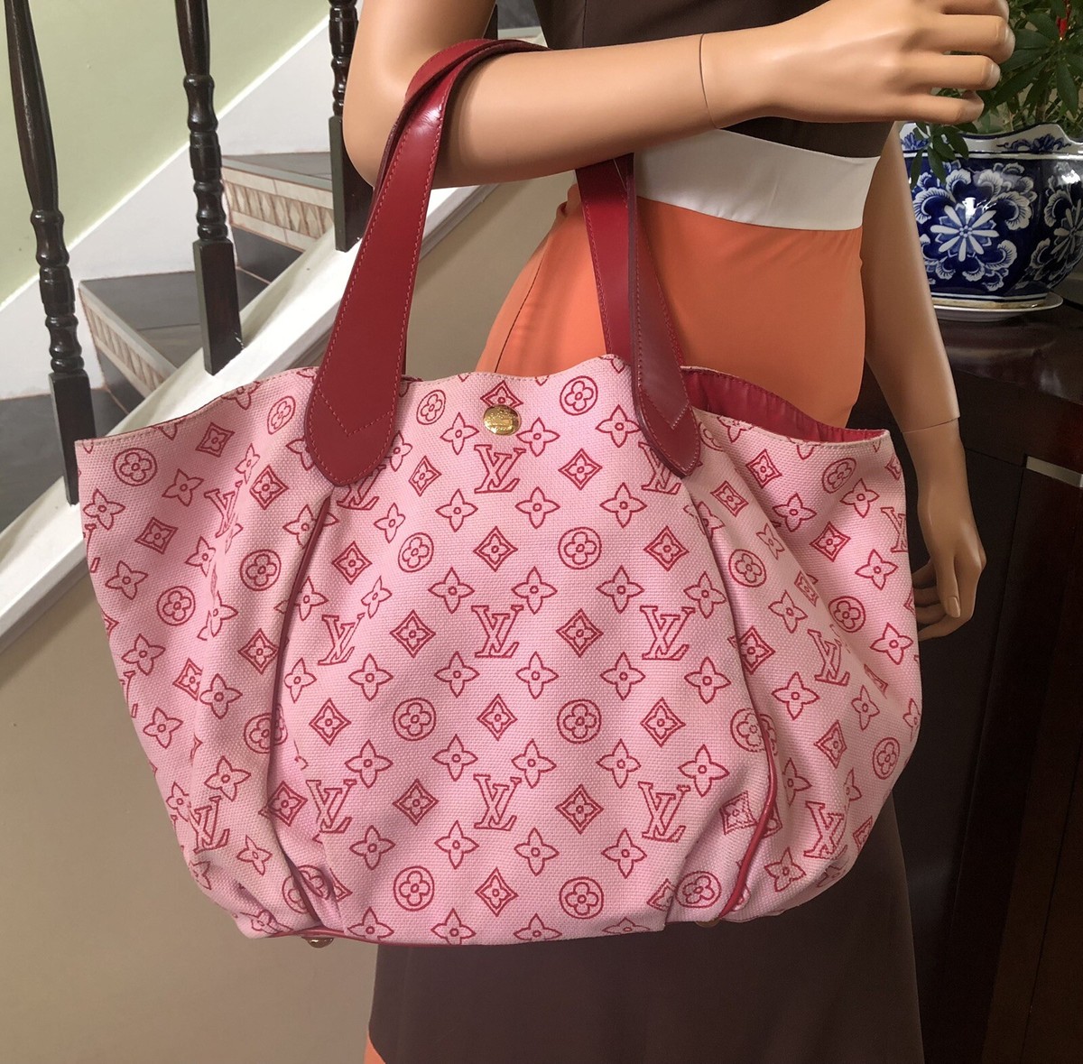 Authentic Louis Vuitton Beach Line Cabas Ipanema GM Pink Bag Authentic Louis Vuitton Beach Line Cabas Ipanema GM Pink Bag