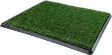 Artificial Grass Puppy Pee Pad for Dogs and Small Pets - 16x20 Small, Green 