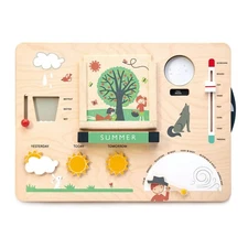 Tender Leaf Toys Weather Watch Wooden Weatherboard - Educational Toy for Kids 3+