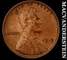 1919 Lincoln Wheat Cent - Choice Gem Brilliant Uncirculated  Lustrous  #K1496