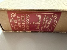 Heritage Press Life of Samuel Johnson by James Boswell 3-Vol Set 1963 HC