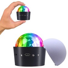 Mini Disco Lights Magic Ball LED Stage Car Atmosphere DJ Lights with Powerful...