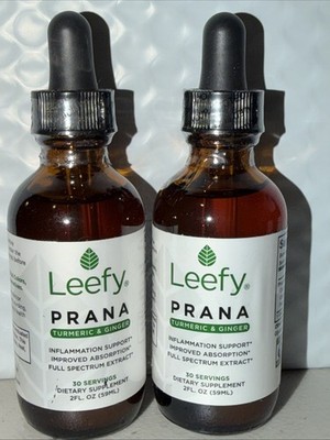Leefy Prana Turmeric & Ginger Full Spectrum Extract 30 Serving(2 Packs ) Ex/8/26