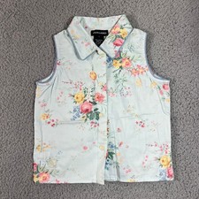 Ralph Lauren Pajama Set Girls Size 5 Mint Green Floral Avignon Sleeveless Pants