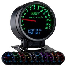 Glowshift Black Analog Egt W Digital Boost Trans Temp Diesel Combo Gauge Kit