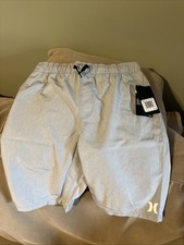Hurley Large Boys Hybrid 9.25  Shorts Wolf Gray Color NWT