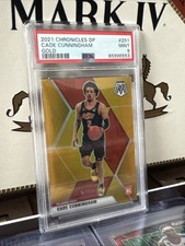 2021  Cade Cunningham /10 Panini Chronicles Draft Picks Mosaic 251 Gold PSA 9