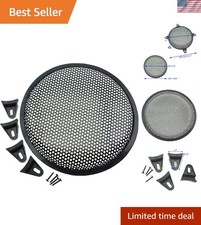 10 Inch Speaker Grill Covers - 2 Pack, Durable Metal Mesh for Audio Protection