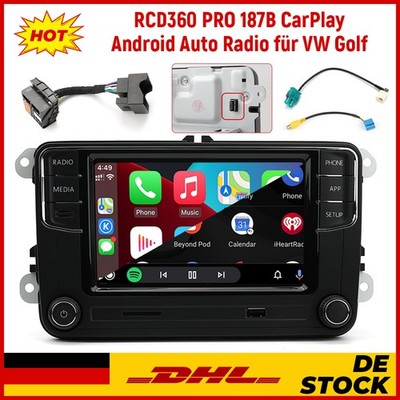 6.5'' RCD360 PRO 187B Autoradio CarPlay Android Auto RCD330 Für VW Golf Passat CC