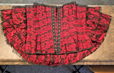 VTG Y2K Lace Corset  Petticoat Set L/XL: GLAM GOTH WHIMSIGOTH PUNK VAMPIRE