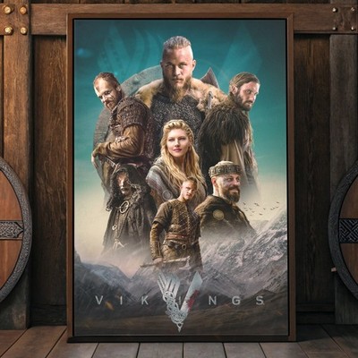 Vikings Legends Ragnar Lodbrok   Satin Wall Art for Norse Mythology Fans