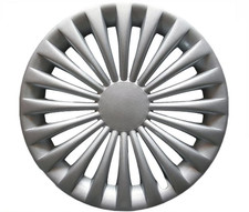 FARAD Set di 4 Copricerchi 15'' Universali Coppe Copri Ruote Silver mod. 235