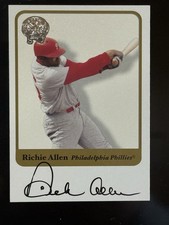 2001 Fleer Greats of the Game Dick Richie Allen Autograph HOF Auto Phillies