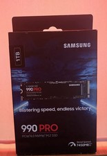 Samsung 990 PRO 1TB M.2 PCIe 4.0 NVMe Internal SSD Black 7450MB/s sealed