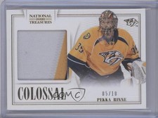 2013-14 Panini National Treasures Colossal 5/10 Pekka Rinne #CO-PRI Patch 0c3
