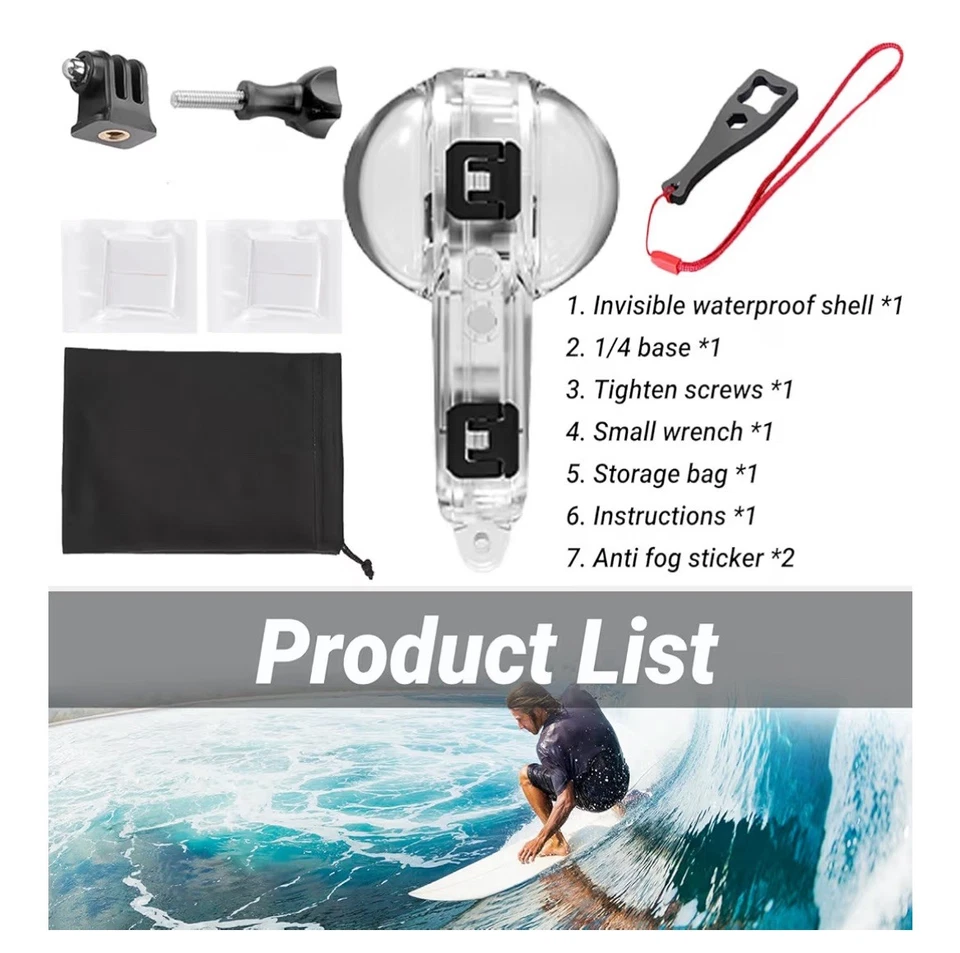 Estuche de buceo invisible Insta360 X4 AIR carcasa impermeable - 50M/197FT bajo el agua Foto 2 de 4