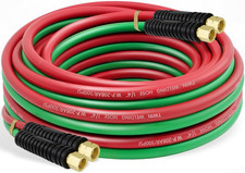 RX WELD Oxygen Acetylene Hose, 1/4-Inch  25 Feet Twin Welding Hose with 9/16"-1