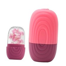 Silicone Facial Ice Roller for Face and Eye Puffiness, Reusable Ice Cube Mold