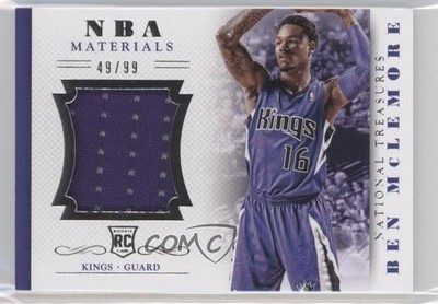 2013 Panini National Treasures NBA Rookie Materials 49/99 Ben McLemore #8 RC r7o