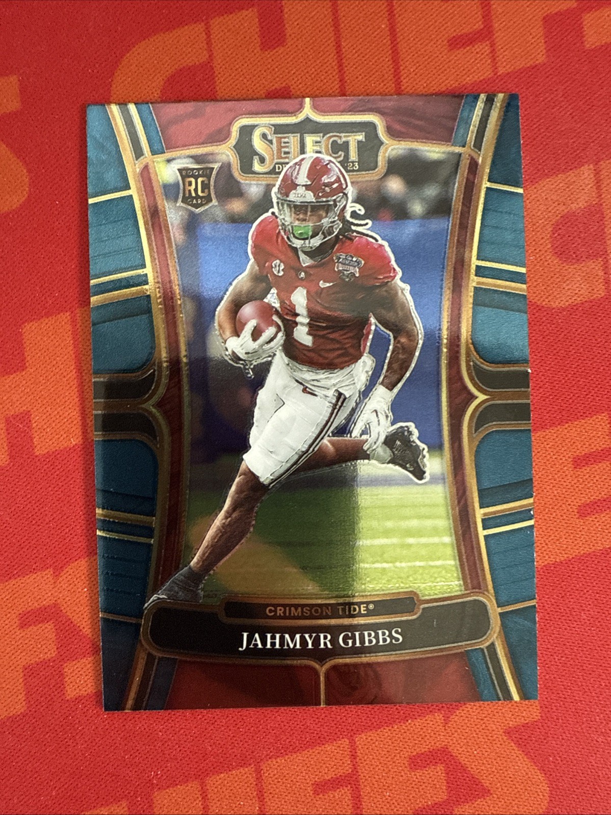 2023 Panini Select Draft Picks Football Jahmyr Gibbs RC #10 Alabama / Lions