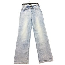 Judy Blue Straight Fit Jeans Women 9/29 Light Wash Good High Rise Stretch