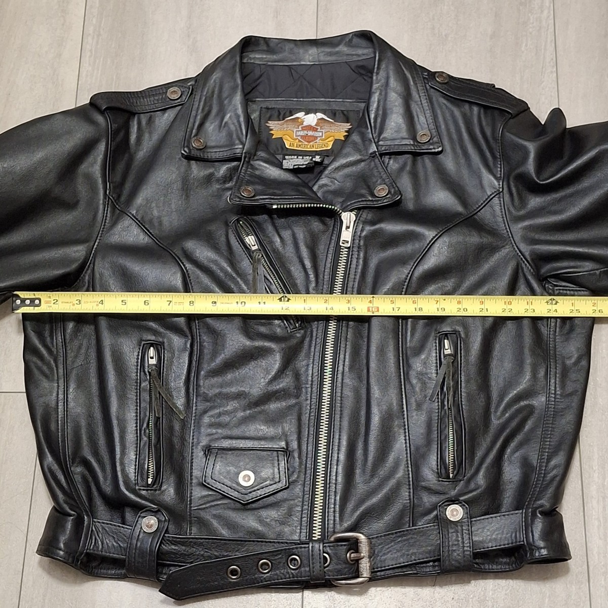 Harley Davidson VTG SHOVELHEAD W/XXL Leather Jacket Old School