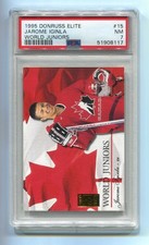 1995 Donruss Elite World Juniors #/1000 15 Jarome Iginla RC Rookie PSA 7 Pop 2