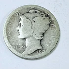 1920 D LIBERTY MERCURY 90% SILVER DIME CIRCULATED COIN #5305