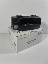 Vmotal Black 2.7K Full HD Digital Video Camera Recorder UNTESTED