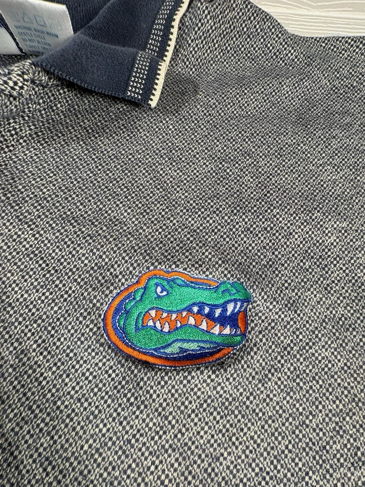 Reebok Florida Gators Gray Blue Polo Collared Shirt Men's XL Game Tailgate (A26) - Image 2 of 4