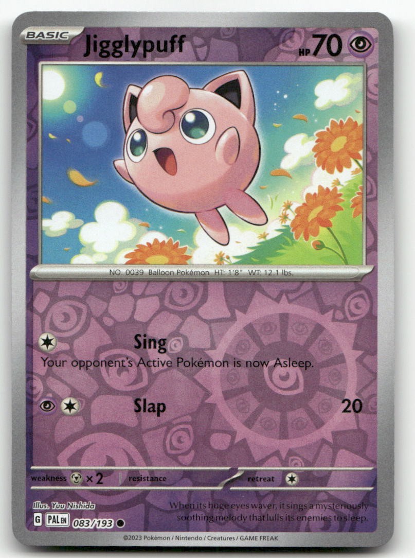 Jigglypuff #83/193 (Reverse Holo) (LP) SV02: Paldea Evolved PAL Pokemon