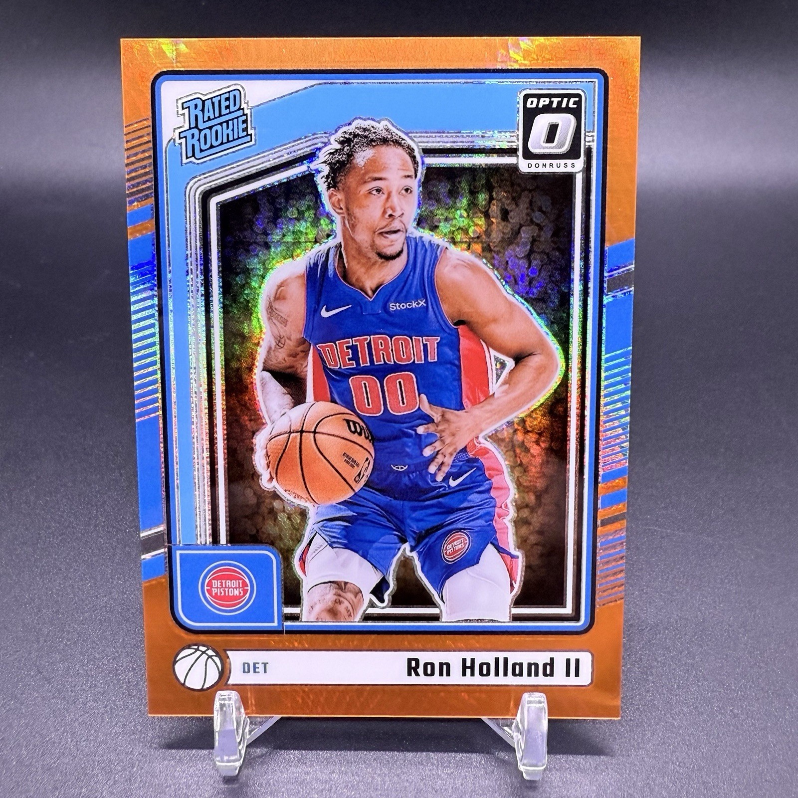 #/299 🚨2024-25 Donruss Optic Ron Holland II RC Detroit Pistons Rated Rookie 291