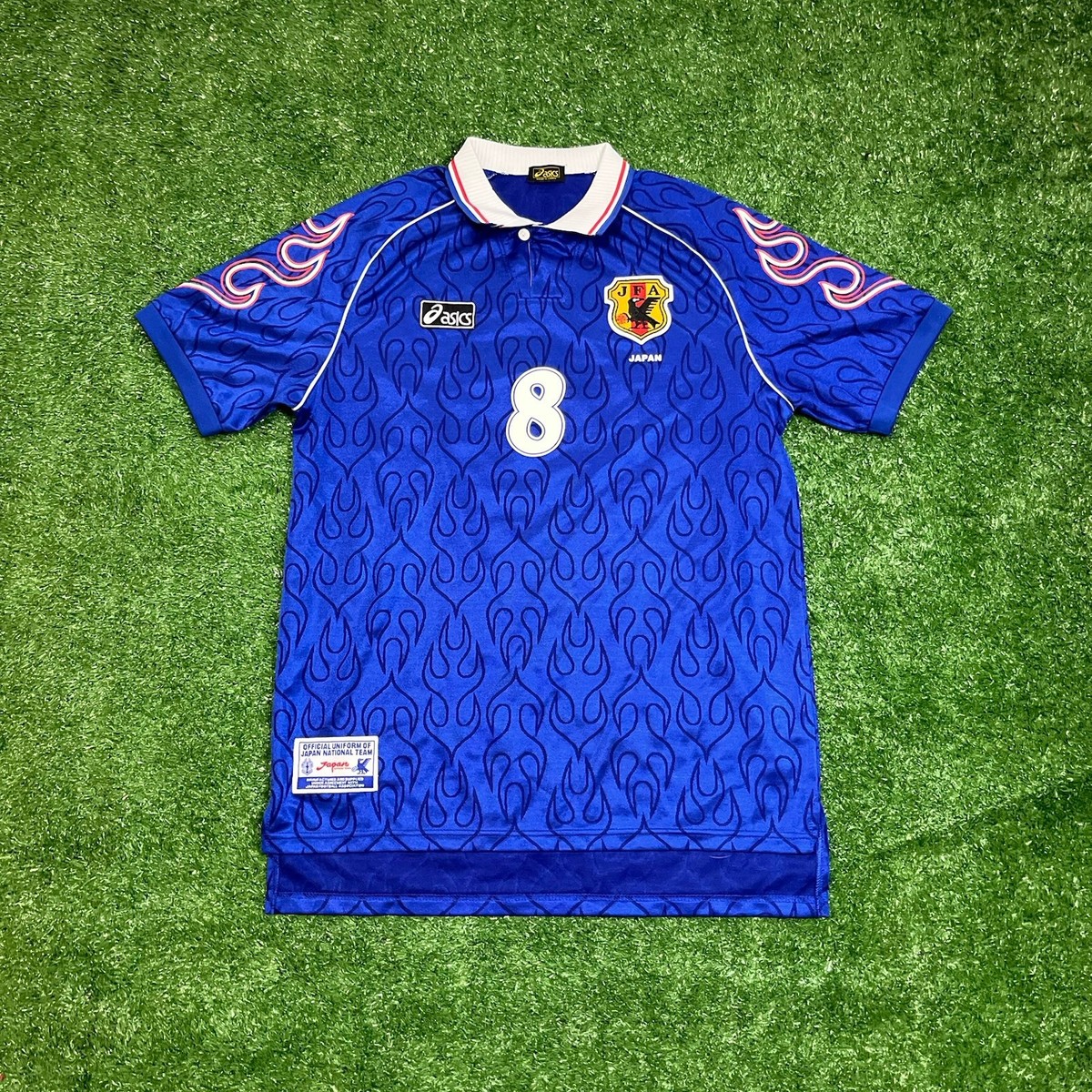 1998 World Cup Japan National Team Jersey Nakata #8 Asics Size XL