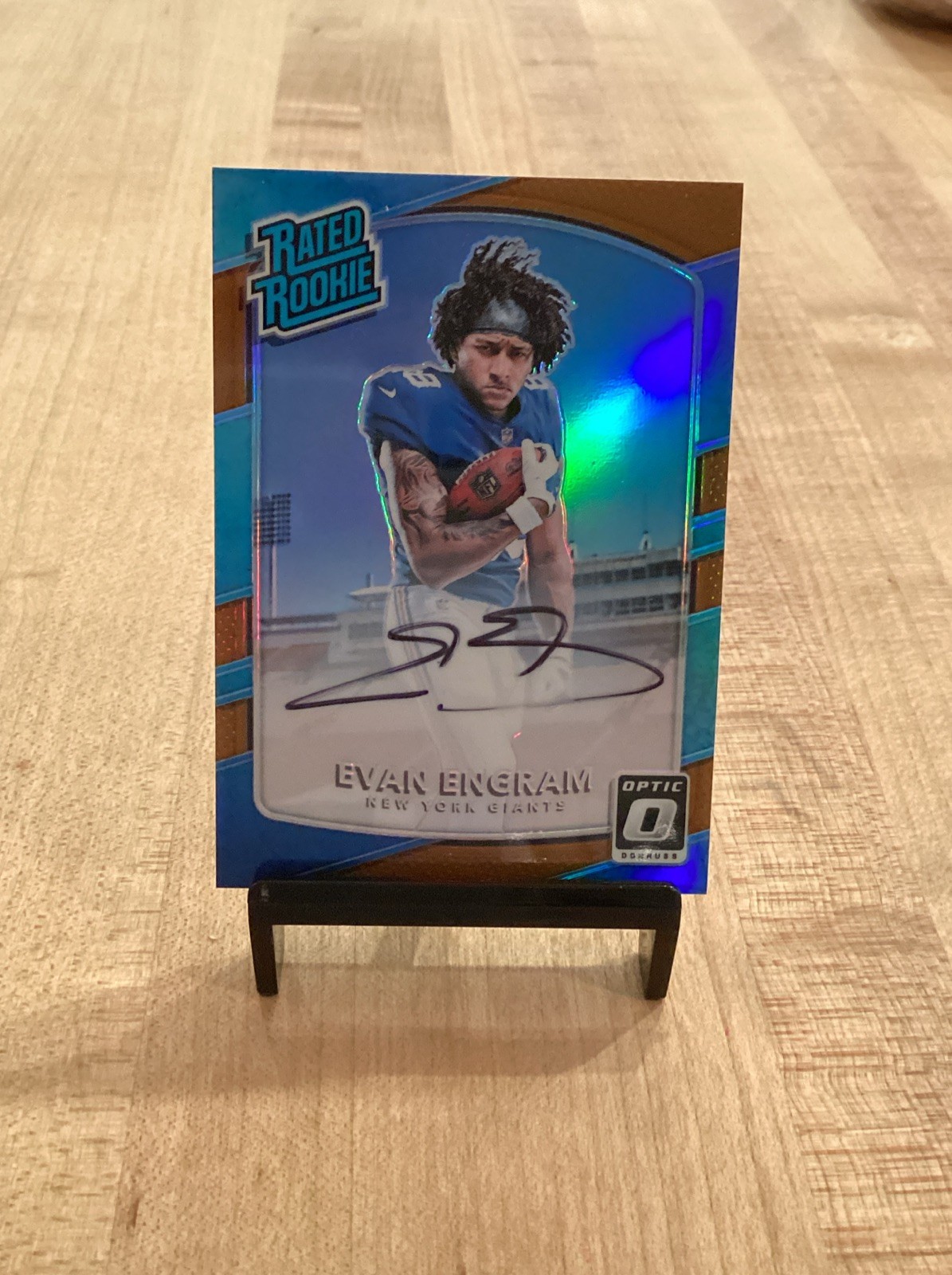 2017 Donruss Optic Rated Rookie Bronze Evan Engram Auto #180 (RC)
