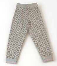 Juicy Couture Kid Girls Track Pants Joggers Gray With Pattern Size 5 Comfortable