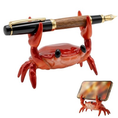 Gesodant Cute Red Crab Pen Holder & Eyeglass Stand, Funny Phone & Remote