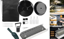 Mini Sluiceox Gold Panning Kit, 16 PCS Aluminum Alloy Mining Equipment with B