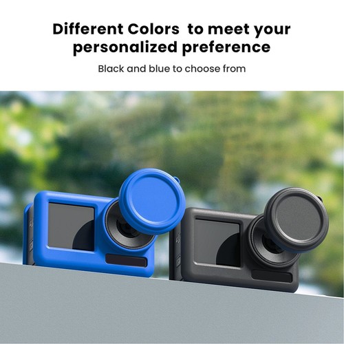 Étui En Silicone Bleu Pour Appareil Photo Osmo Action 4 3 Avec Sangle De SGS - Photo 5/12