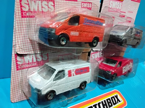 4x LOT MATCHBOX SWISS COLLECTION FORD TRANSIT BLICK KIOSK AG ISOSTAR OVOMALTINE - Picture 3 of 11