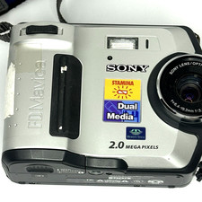 Sony FD Mavica MVC-FD200 Digital Camera Tested Works Battery Not Included